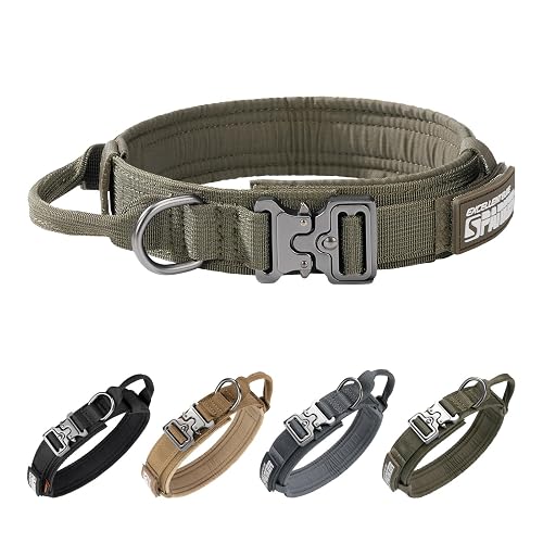 EXCELLENT ELITE SPANKER Collar de adiestramiento Ajustable de Nylon Collar de Perro Militar Hebilla de Metal…