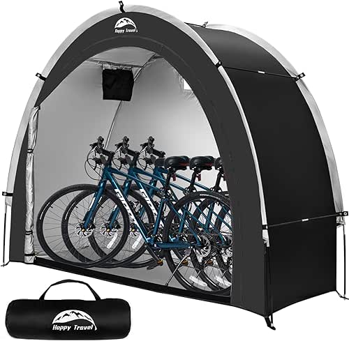 Happy Travel Bike Storage Shed Tent,Outdoor Portable Bicycle Storage Sheds