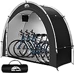 Happy Travel Bike Storage Shed Tent,Outdoor Portable Bicycle Storage Sheds with 210D Oxford Fabric PU4000 Waterproof for 2/3/4/6/8 Bikes,Bike Covers Shelter for Motorcycle,Garden Tools,Toys,Lawn Mower