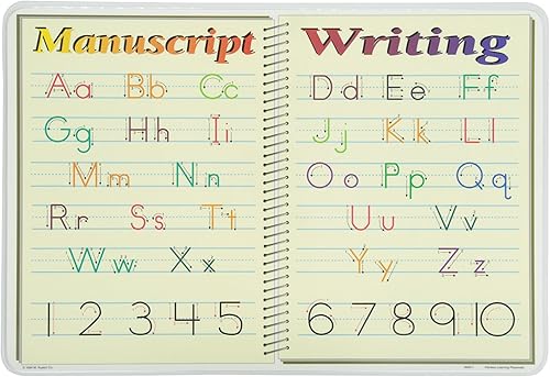 Miniatura 2 de Painless Learning Juego de manteles individuales educativos contemporáneos, cursivos, escritura cursiva, escritura manuscrita y manuscrito moderno,