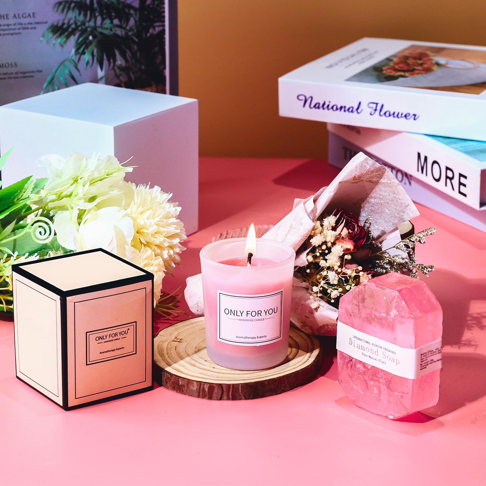 Geschenk für Frauen, Rosenduft Geschenkset mit, perfekt für Geburtstag, Weihnachten, Muttertag & Valentinstag - Geburtstagsgeschen Für Frauen, Personalisierter Becher, Puzzle