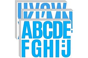 Blue Letter Stickers: Enhance Learning and Organization with 30 Sheets of Adhesive Alphabet Stickers