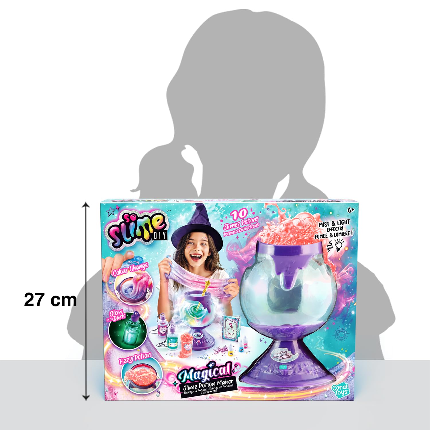 C Toys - So Slime – Die Zaubertränke für Kinder ab 6 Jahren – Geschenkidee für 10 personalisierte Slimes mit magischen Effekten – SSC 371