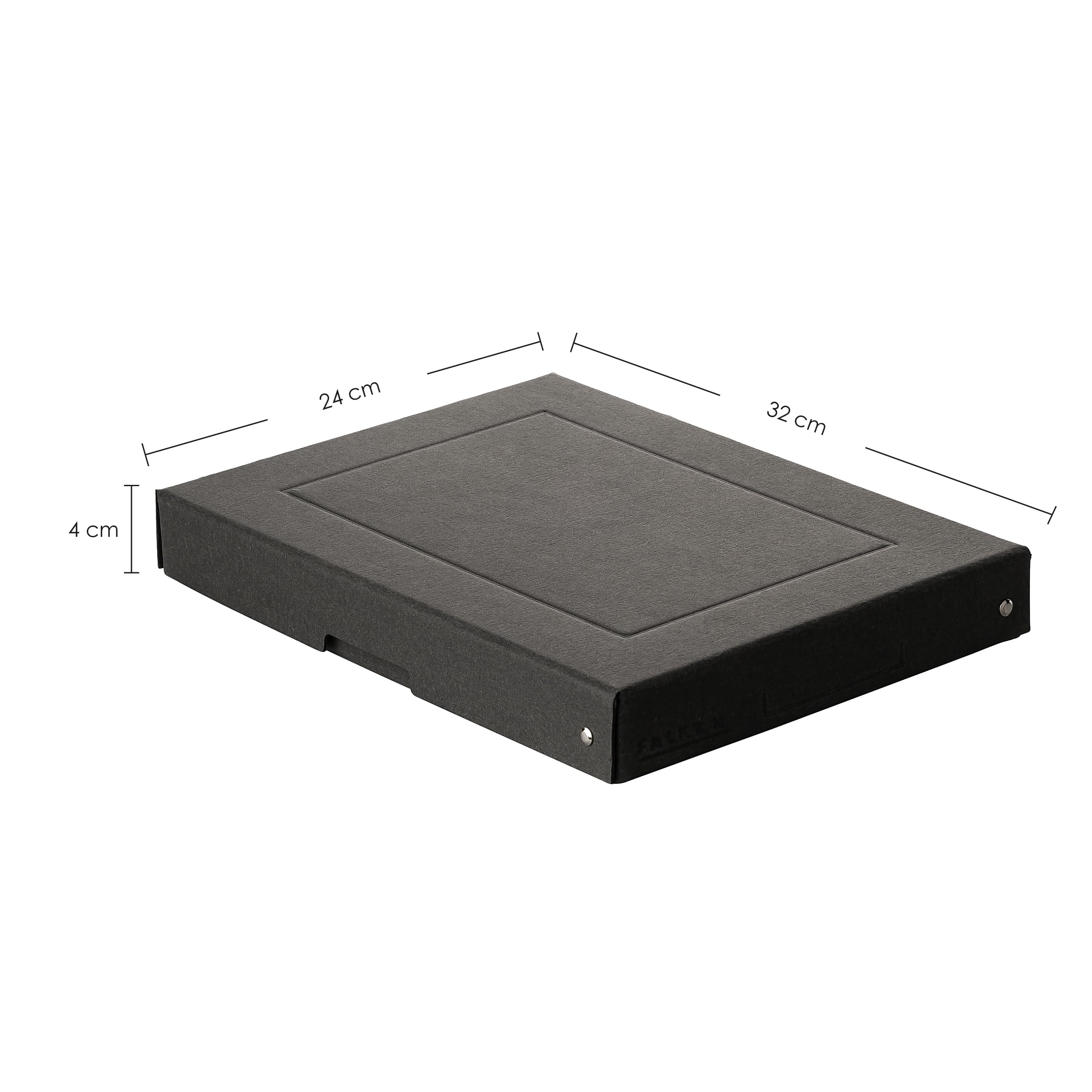 FALKEN 5x PureBox Black aus Recycling-Karton 40 mm hoch DIN A4