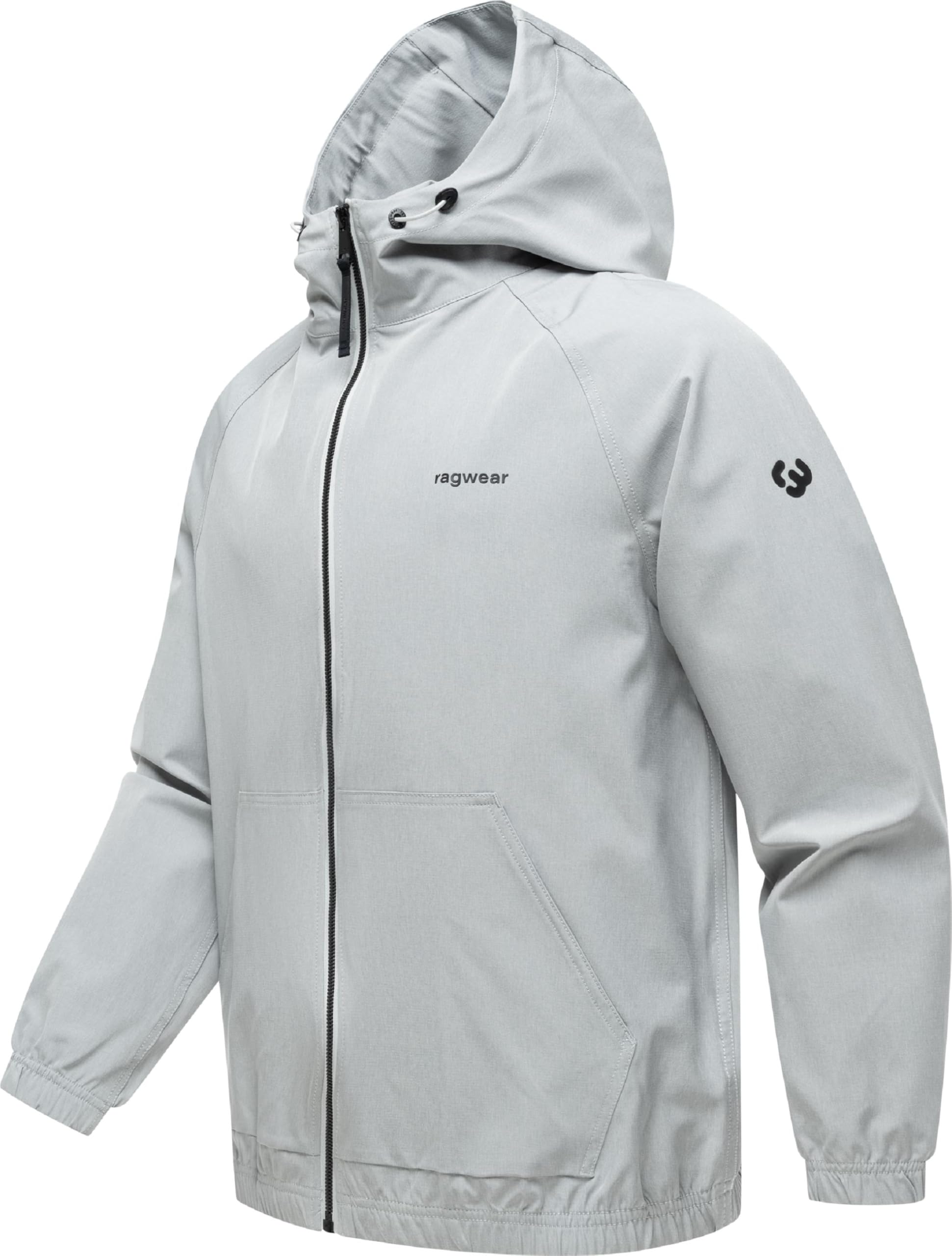 Ragwear Męska lekka kurtka przejściowa krótka kurtka z regulowanym kapturem Roog A Grey rozm. XL