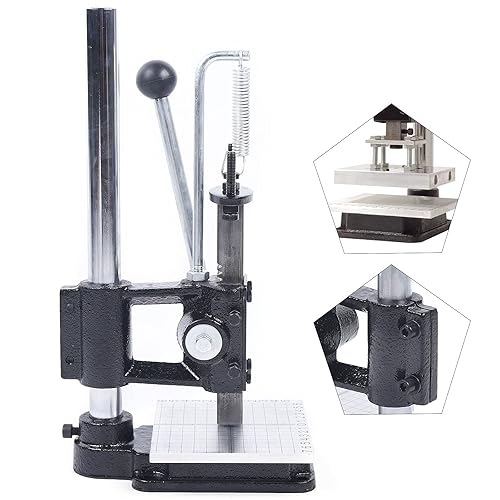 Miniatura 7 de DHBREK Punzonadora manual de cuero para perforar agujeros de cuero, perforadora manual para manualidades de cuero con mandril de taladro, placa de