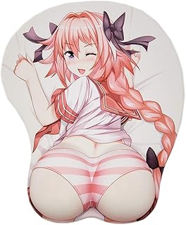 Astolfo 3D Anime Mouse Pads with Wrist Rest Gaming Oppai Mousepads 2Way Skin
