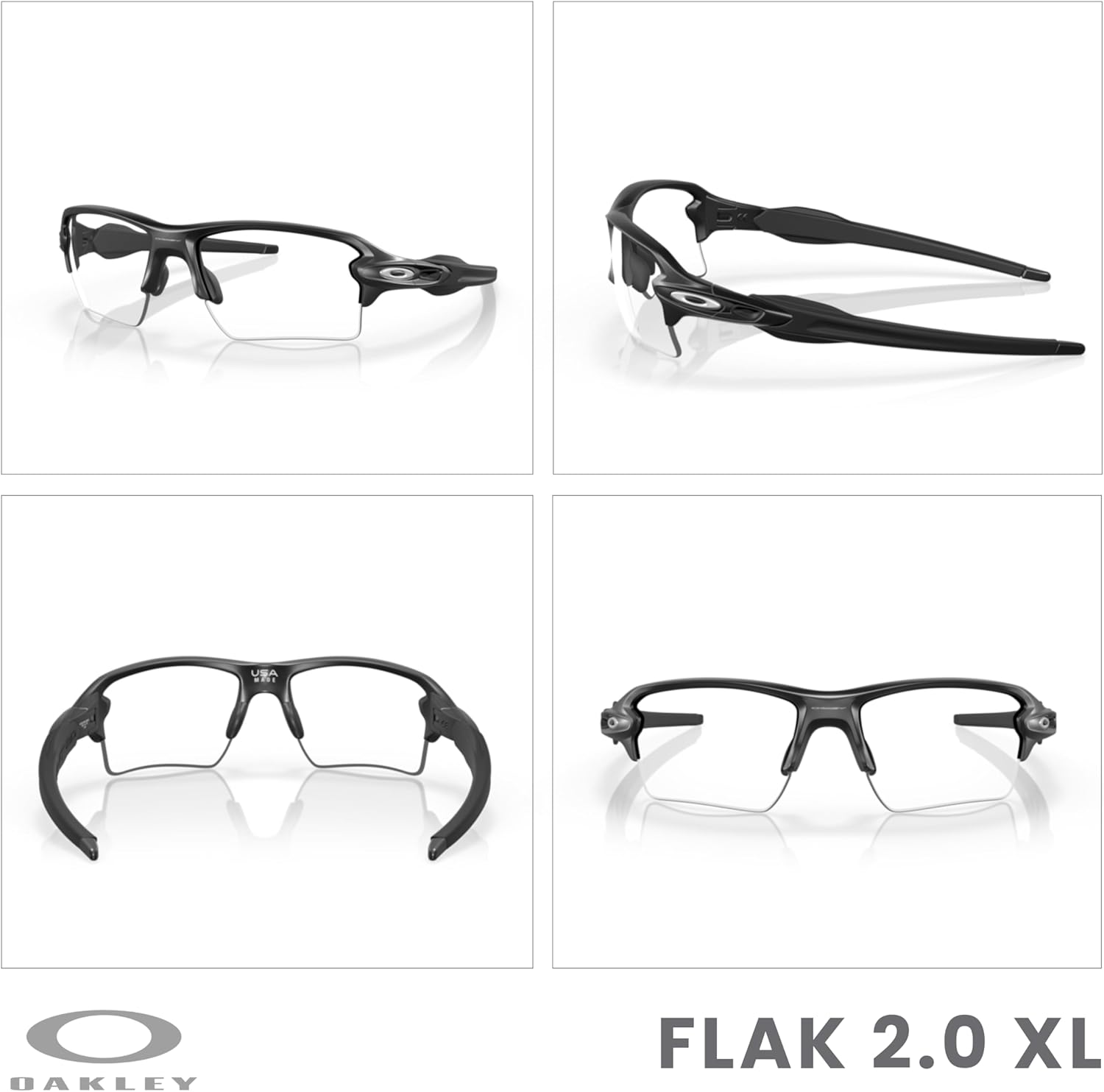 OAKLEY Flak 2.0 XL OO9188 Rectangle Sunglasses For Men+ Bundle Accessory Leash Kit, Microfiber Pouch - Image 3