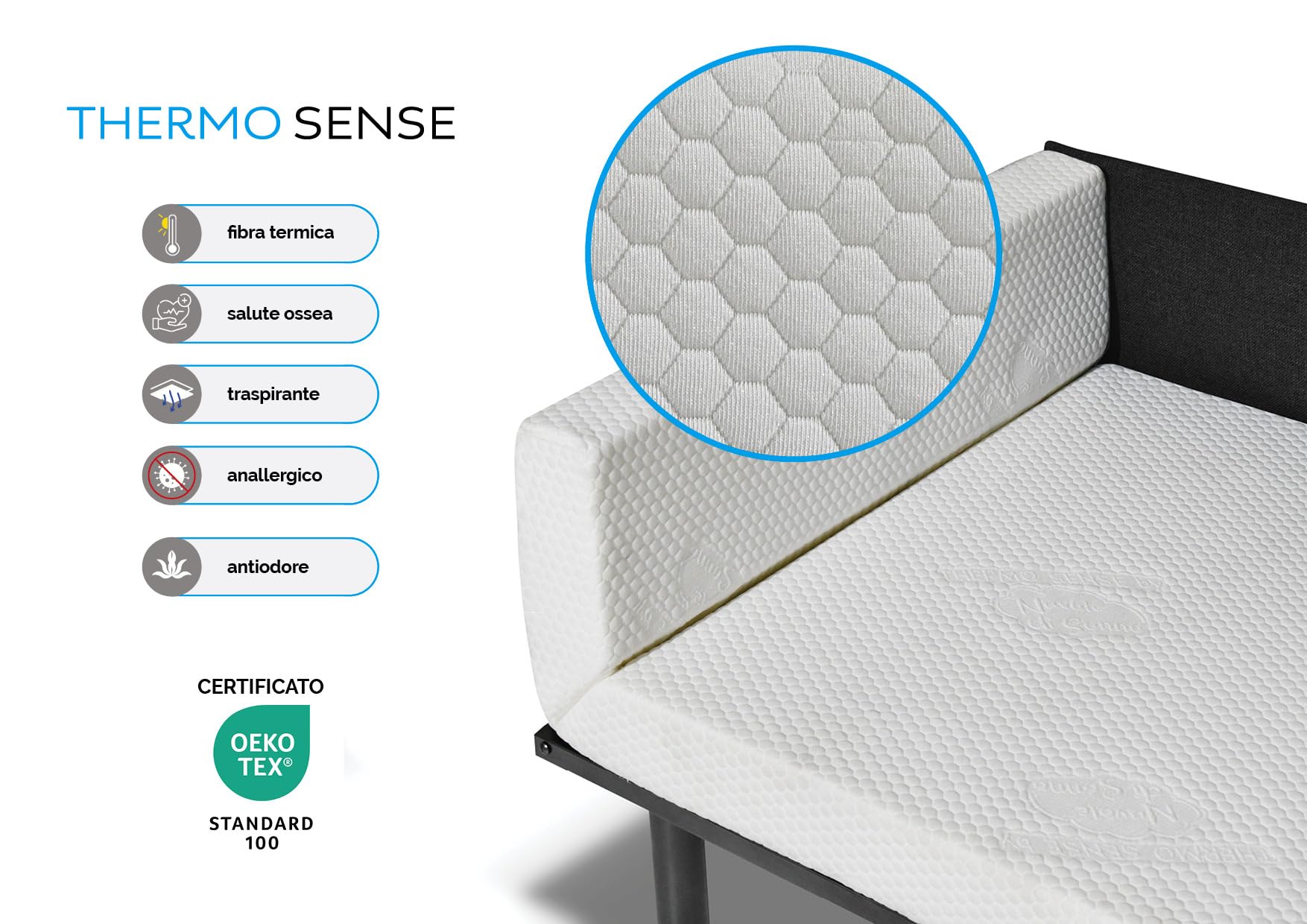Nuvole di Sonno - Divano Letto Levis trasformabile in Letto con Materasso Comfort, Design Moderno Salvaspazio, Rivestimento Sfoderabile, 2 Cuscini in Omaggio, Made in Italy (Nero)