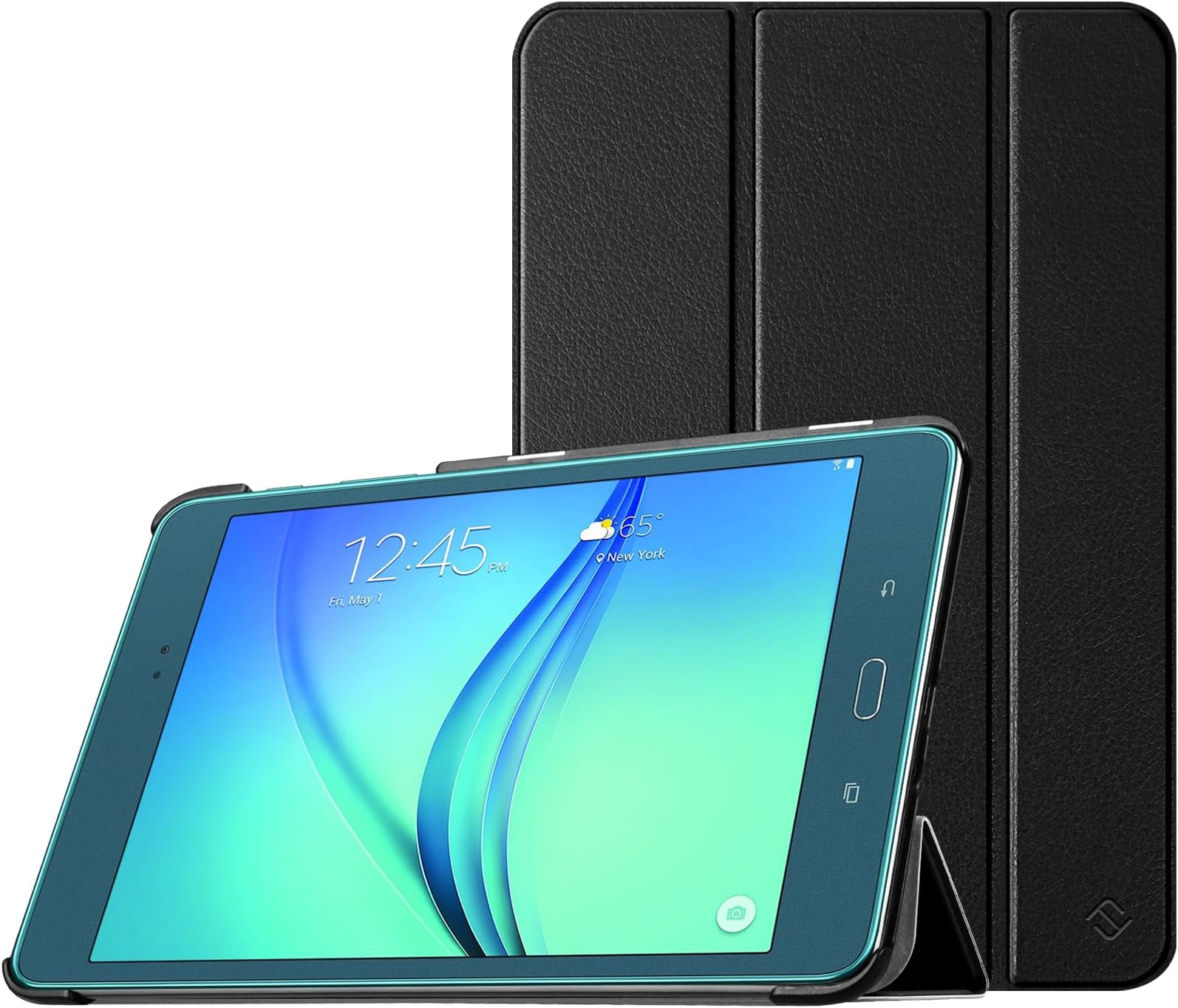Fintie Slim Shell Case for Samsung Galaxy Tab A 8.0 (Previous Model 2015) - Super Slim Lightweight Standing Cover with Auto Sleep/Wake for Tab A 8.0 SM-T350/T355/P350/P355 2015, Black