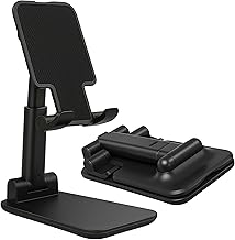 KALIAT FlexiGrip Foldable Phone & Tablet Stand – Multi-Angle Aluminium Holder for Desk, Bed & Table – Portable, Universal for iPhone/Android up to 10.5″ – Compact, Hands-Free Watching