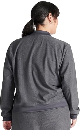 Cherokee Women Scrubs Jacket Zip Front Bomber CK349A