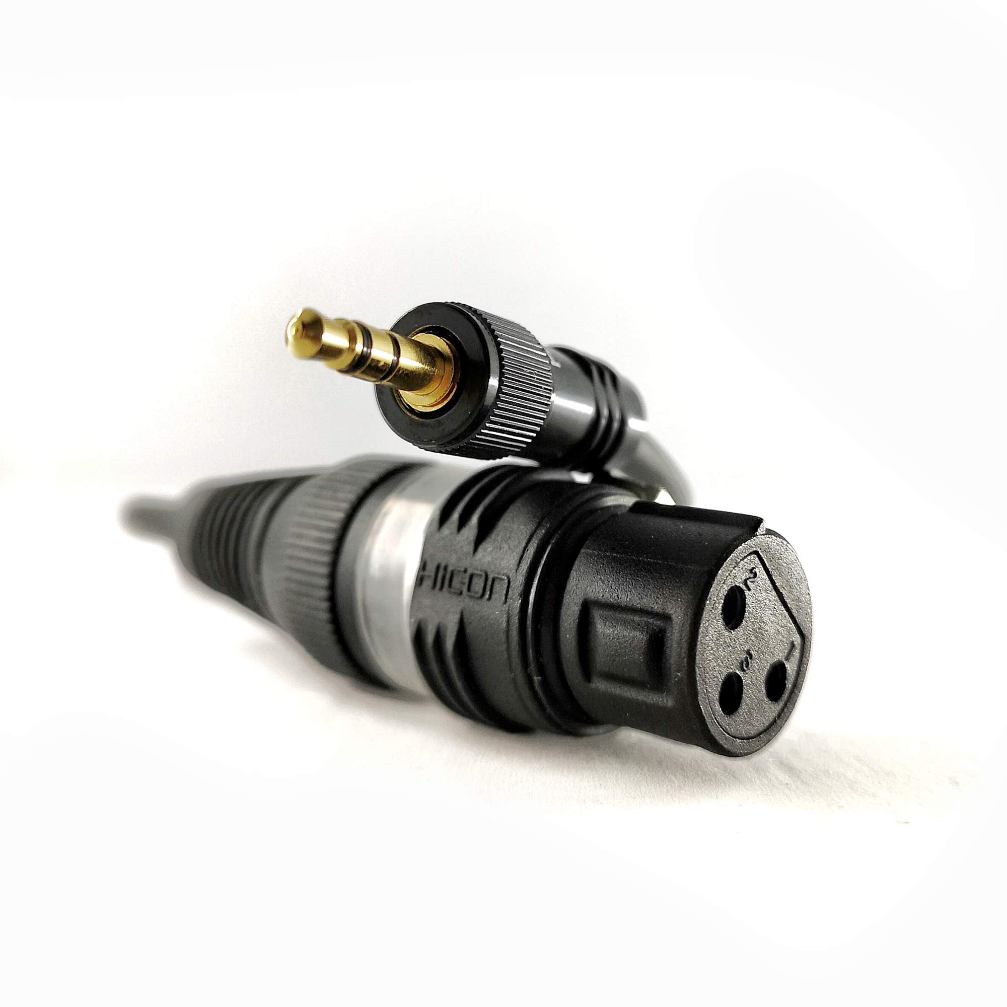 Cable de micrófono 10m conector mini jack 3.5 mm TRS a XLR conector/conector hembra para cámaras SLR, DSLR DSLM camcorder grabadora de audio con contactos dorados - SC-AK600-MF-1000