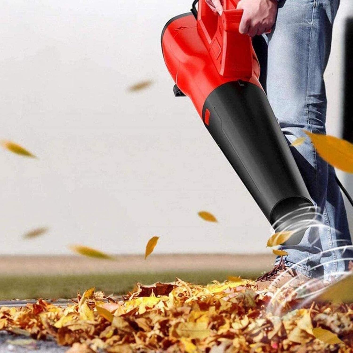 Universal Leaf Blower Multi-Purpose Handheld Powered Leaf Blower Cordless Leaf Blower Electric 6-Speed Adjustment