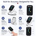 Dr. Odin OPO 103 Fully Automatic Pulse Oximeter for SpO₂ & Pulse Rate Monitoring with Dual-Color 360° Rotating Display, Perfusion Index, Respiratory Rate Indicator & Auto Shut-Off (White) gallery image