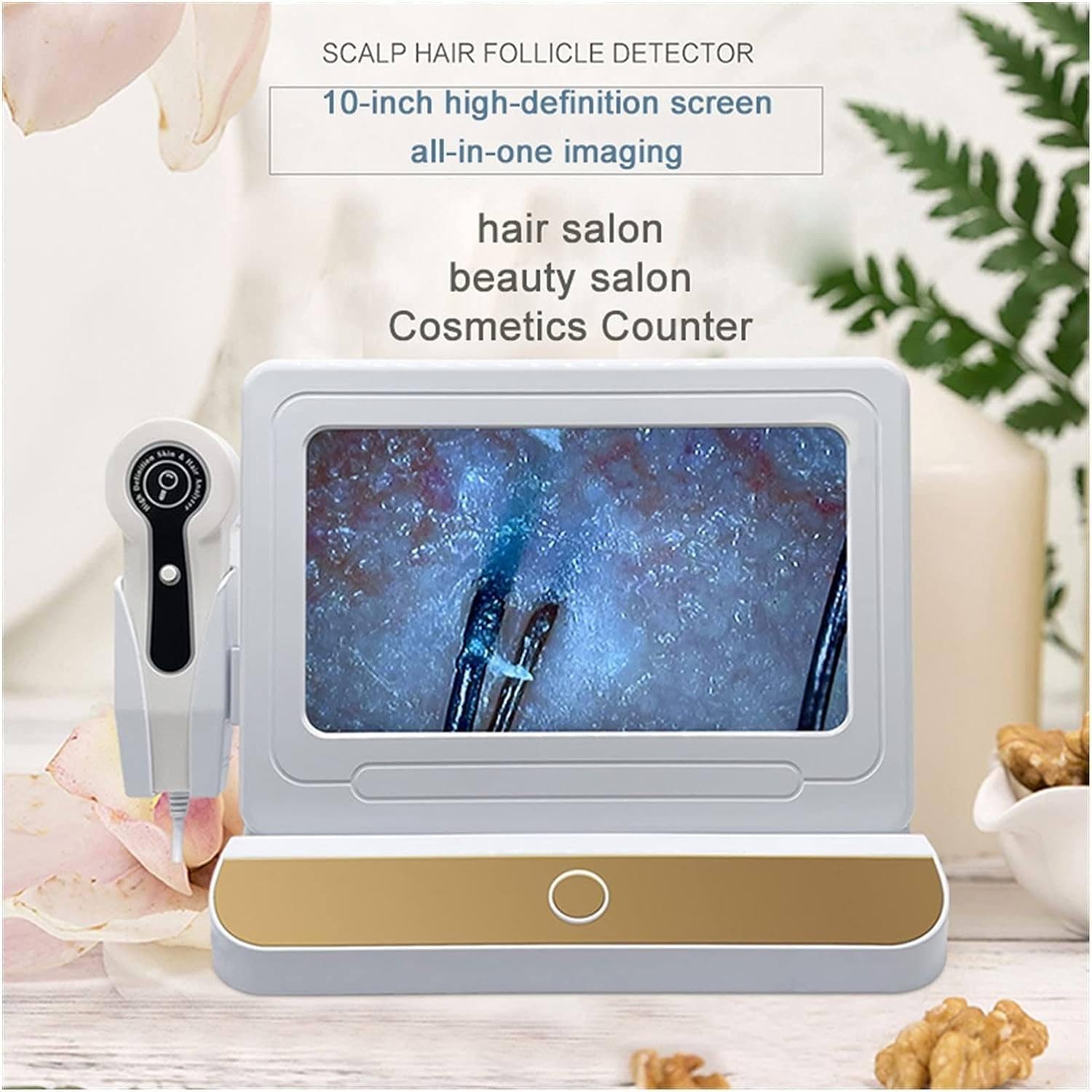 Hair Analyzer for Skin Diagnosis; Digital Skin Diagnostic Analyzer with a Simple LCD Screen.