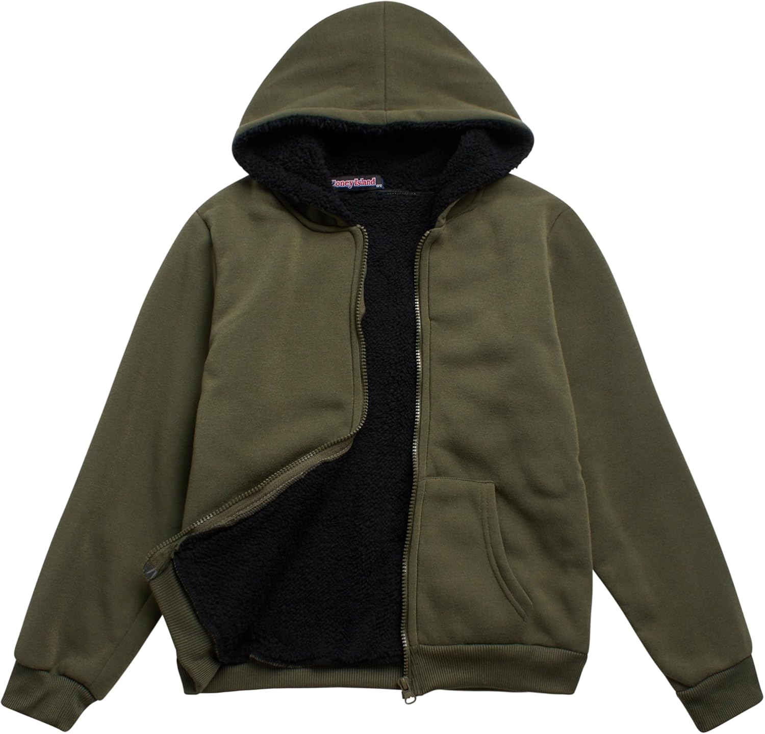 Coney Island Boys Hoodies - Cozy Soft Fleece Sherpa Lined Zip Up Hoodie Sweatshirt for Boys - Size Up for Ideal Fit - Image 3