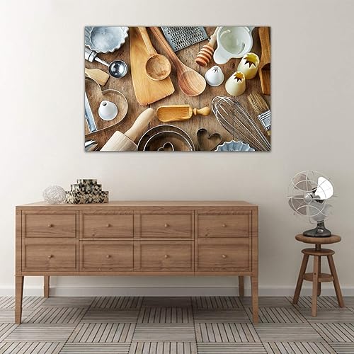 Vista 240 de Arte de decoración de pared para comedor, cocina, cocina, comedor, especias, verduras, cocina, comedor, decoración de pared, pintura artística