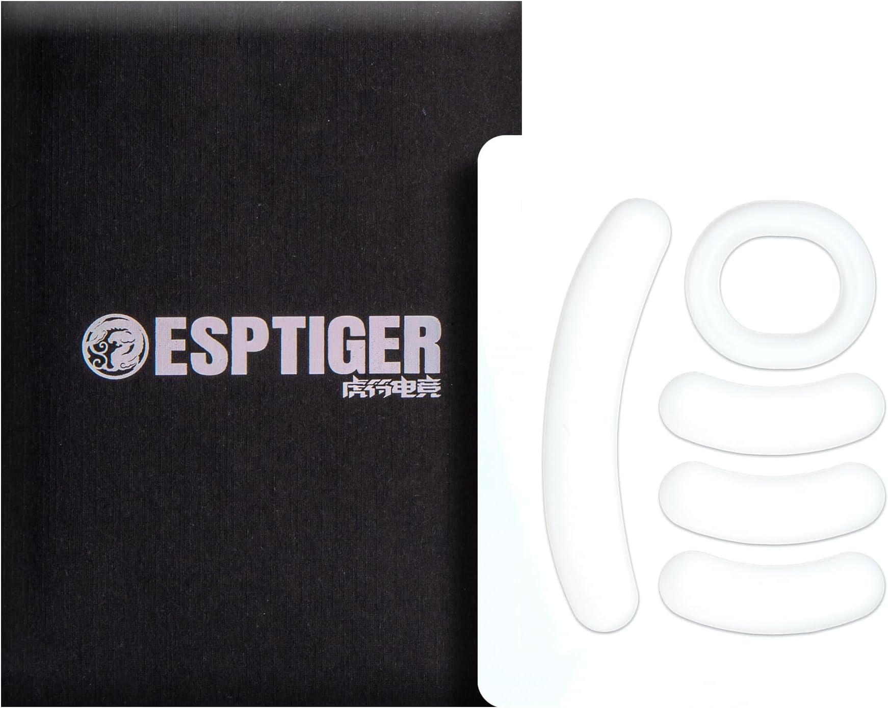 Gaming Mouse Skates ICE - V2 Skates for Logitech G-PRO Wireless Mouse Feet 2.5D Edge Treatment Smooth PTFE Material 3M Adhesive - White