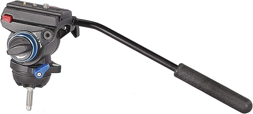 LEOFOTO VT-10 Cabeza de video de 2.362 in de media bola de arrastre fluido para trípode de 60 cuencos