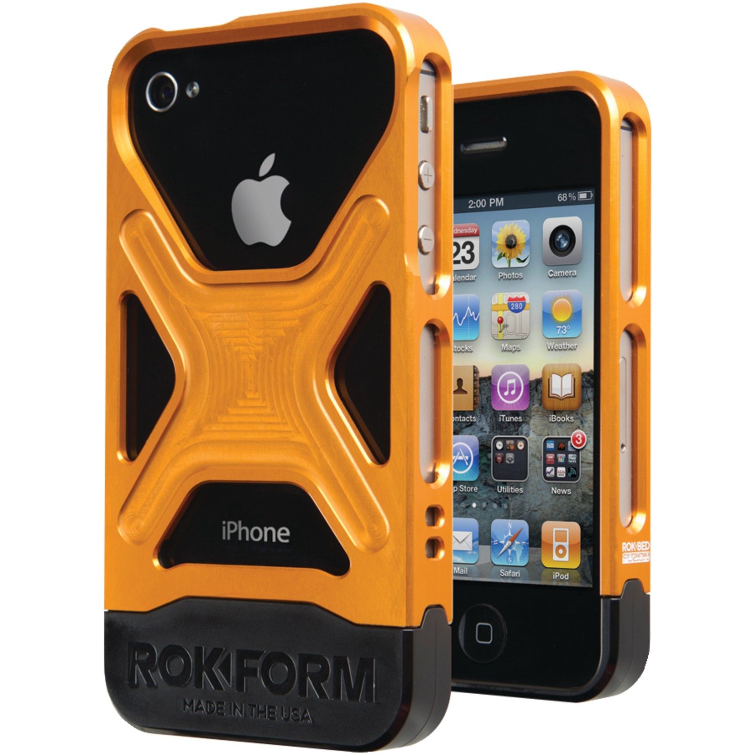 Amazon.co.jp: RokForm Fuzion iPhone 4/4s アルミニウム保護ケース  