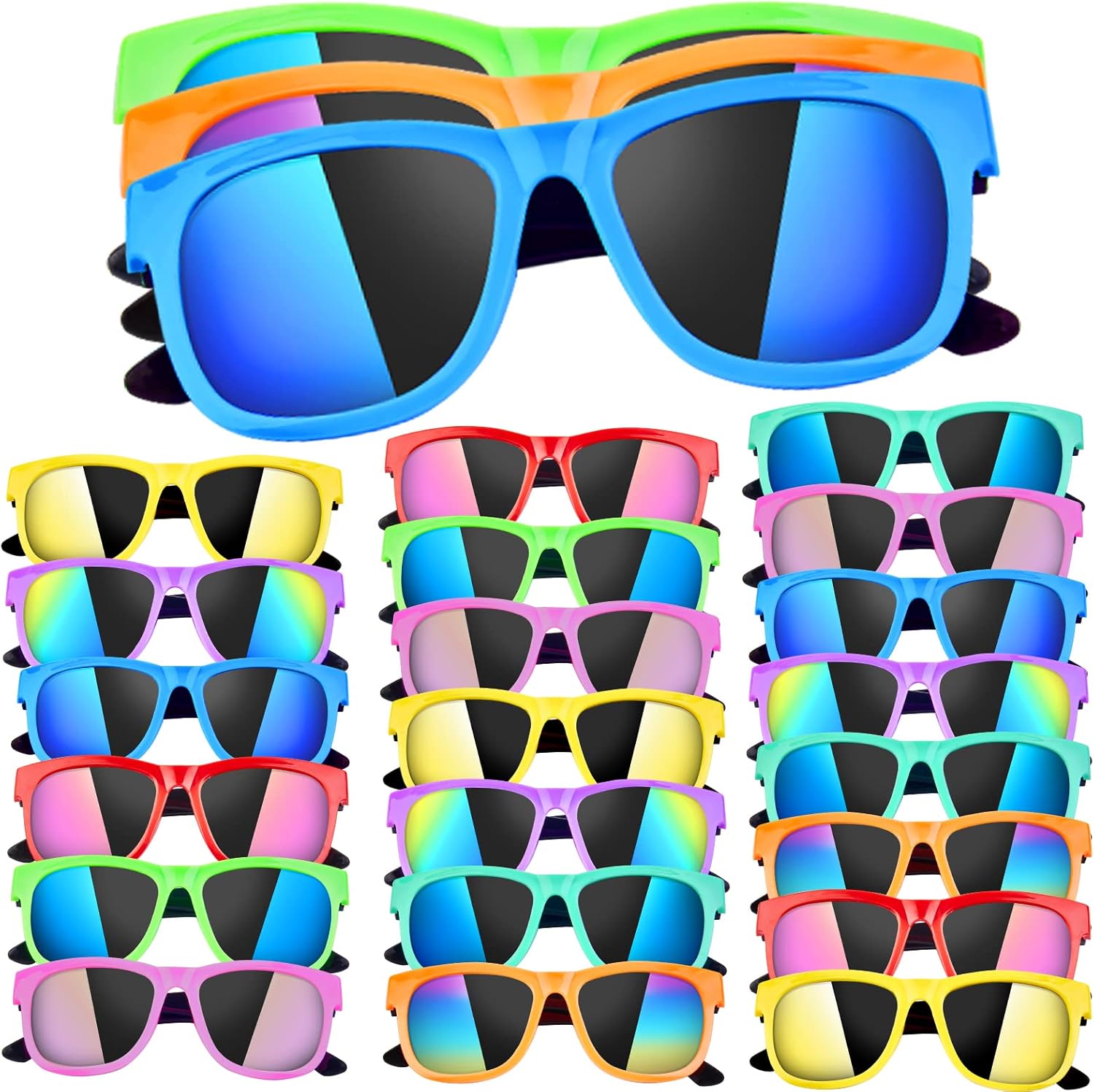 Kids Sunglasses Bulk, 24Pack Sunglasses Kids Party Favor, Beach Pool