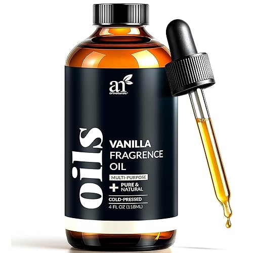 artnaturals 100% Pure Vanilla Essential Oil - (4.0 Fl Oz / 118ml) - Premium Undiluted Therapeutic Grade Natural - Aromatherapy for Diffuser, Skin and Hair Growth - Vanilla