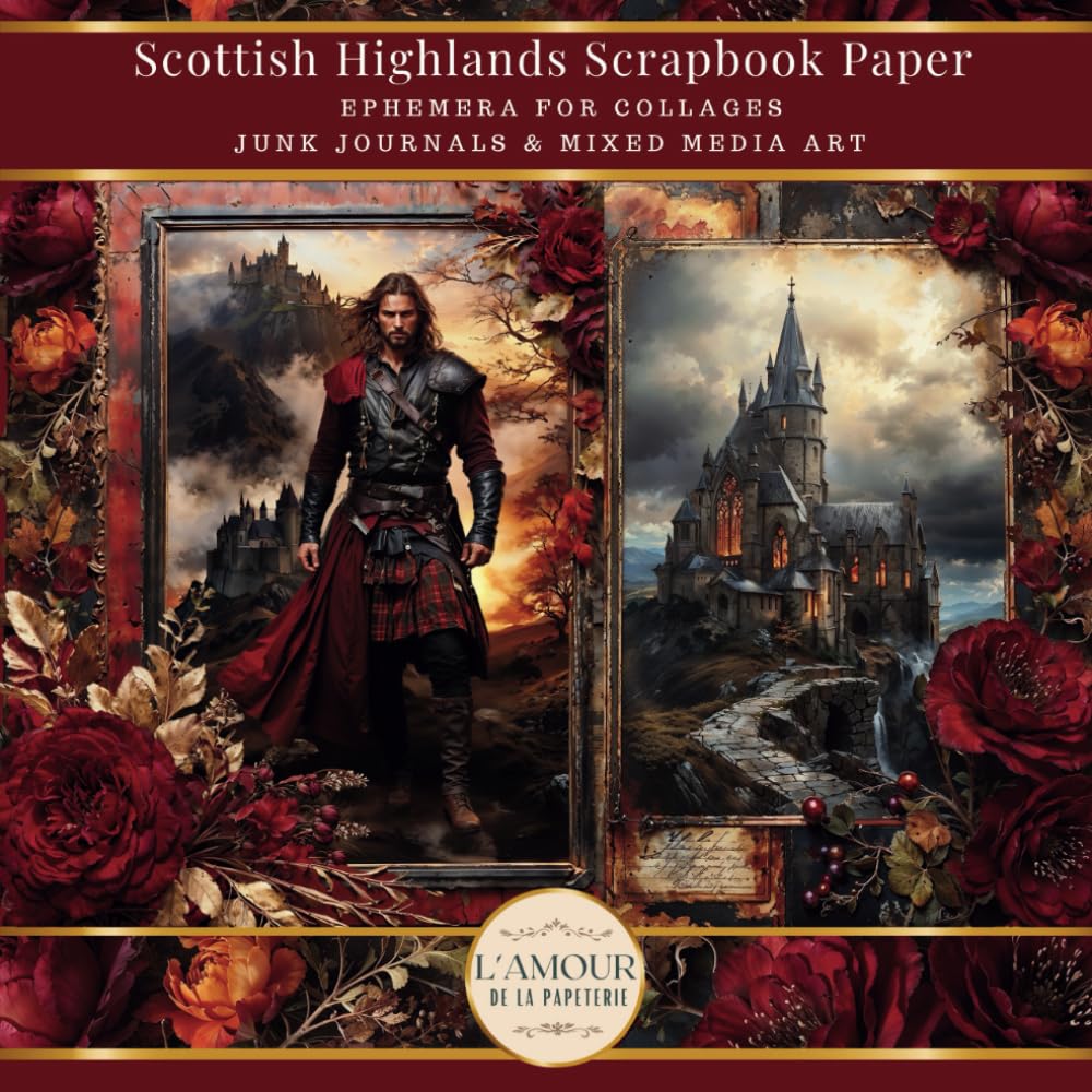 Scottish Highlands Scrapbook Paper: Ephemera For Collages Junk Journals & Mixed Media Art