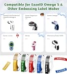 Ruban d'Embossing Label Maker Compatible avec Dymo Label Maker, 3/8 pouce 3D Etiquettes en plastique Waterproof Remplacement pour Dymo Organizer Xpress 12965 DYM 12966 Traitement de bureau II, Muti-Color 5-Pack