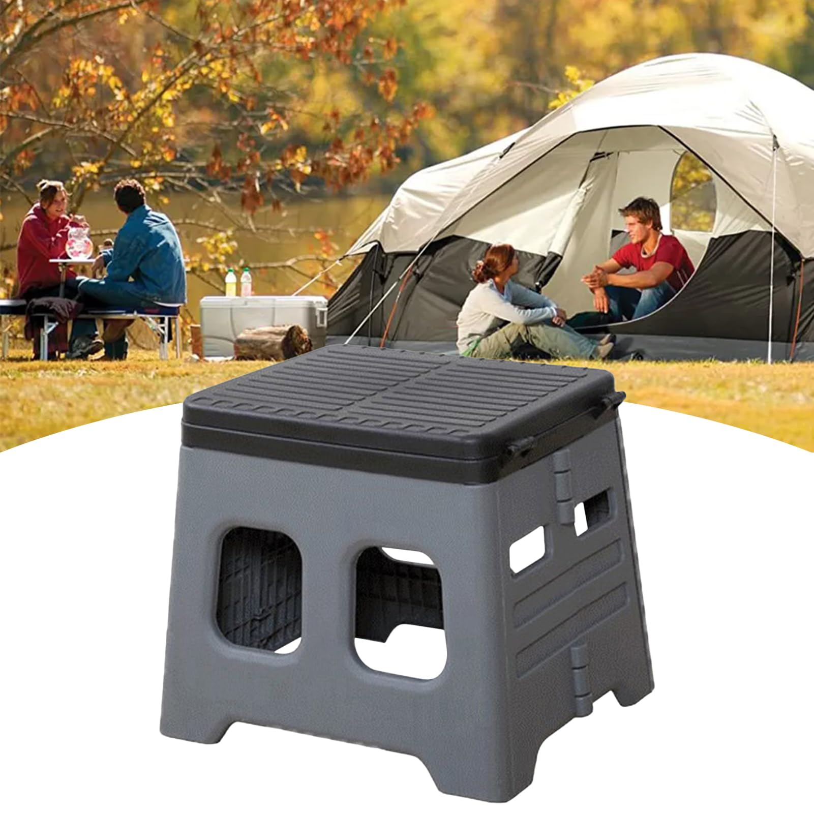Générique Toilet Extérieur Siège - Toilettes Pliantes - Toilettes De Camion Léger, Toilettes De Camp Extérieur Pliables pour Camping, Voyages Et Urgenceser De 1,3 Kg, Notre Siège De Toilette Su