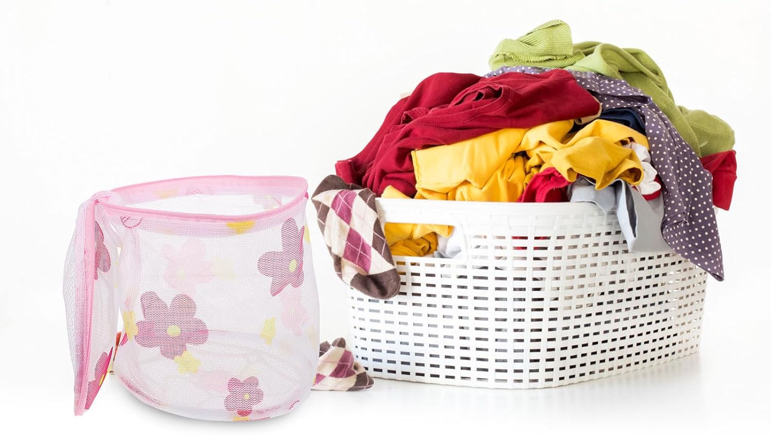 4pcs Wash Bag with Strong Zipper Closure for Delicates