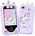 Kids Smart Phone for Girls, Christmas Birthday Gifts for Girls Age 3-10 Kids Toys Cell Phone, 2.8" Touchscreen Toddler Learning Play Toy Phone with Dual Camera, Game, Music Player, 8GB Card Purple