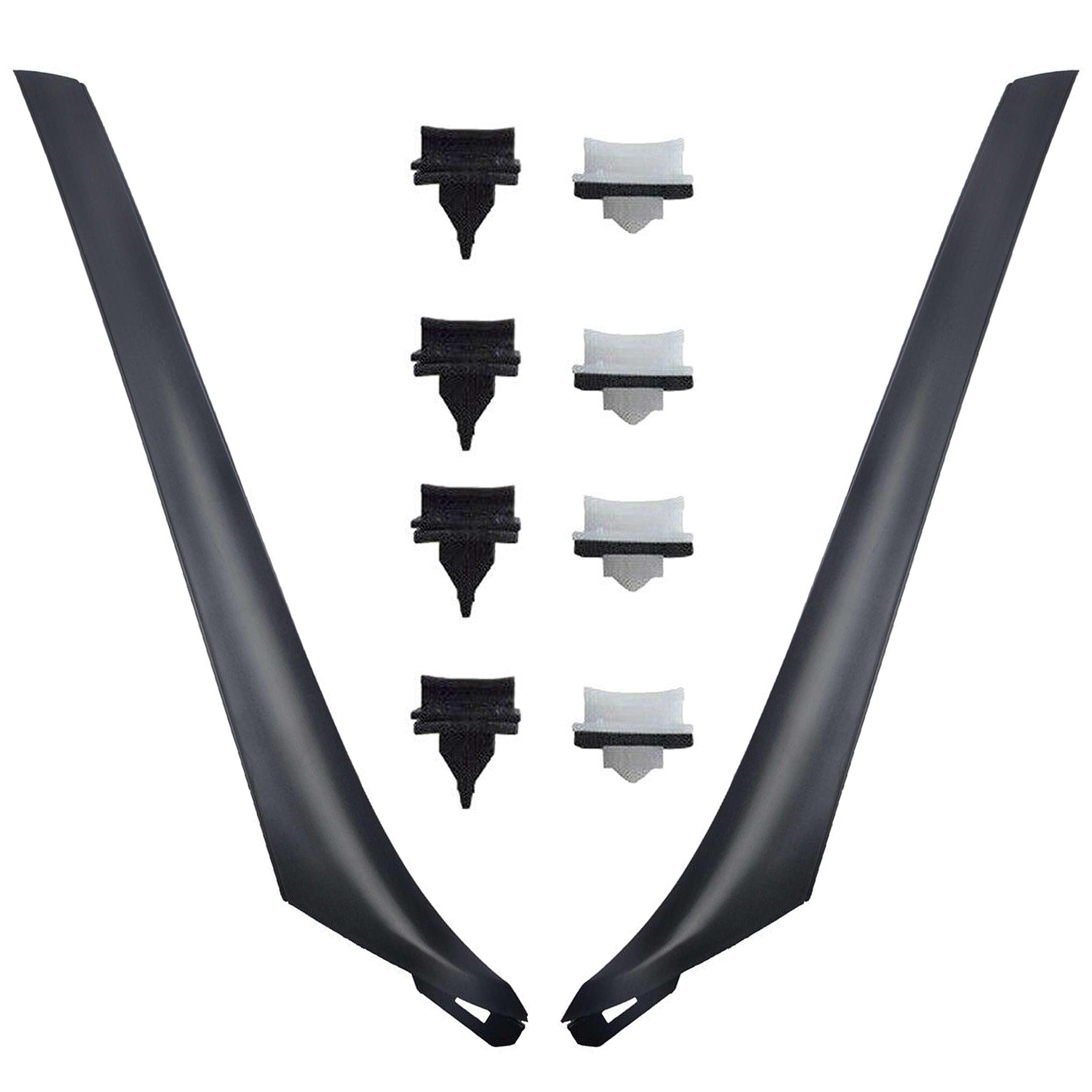 INLY 2 piezas parabrisas delantero embellecedor izquierda + derecha compatible con Transit MK7 6C11V03683AJYYGY 1755018 1589118 1745593 1589115 1745592 1755017 (2006-2014445592) )