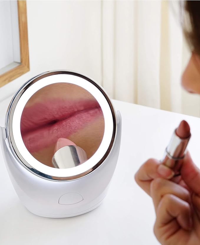 Espejo de Maquillaje LED Aurora 1x/5x Giratorio Portátil miniatura 4