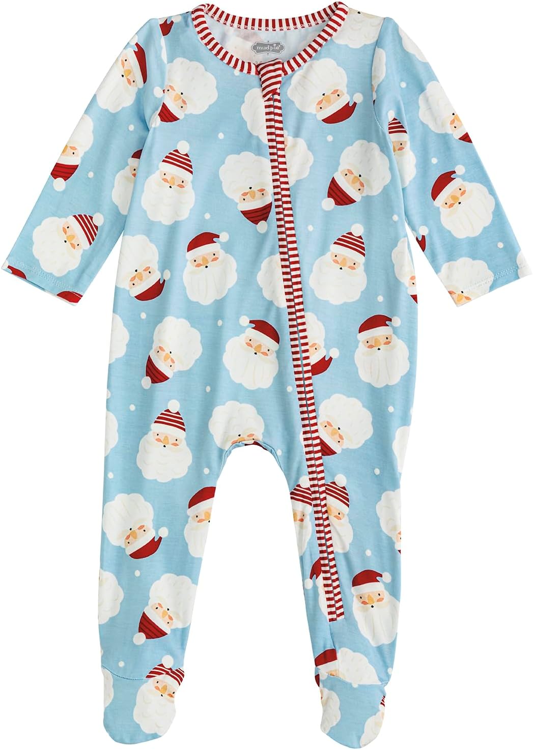 Mud Pie Baby Boys' Mud Pie Kids Christmas Boy Santa Glow Sleeper