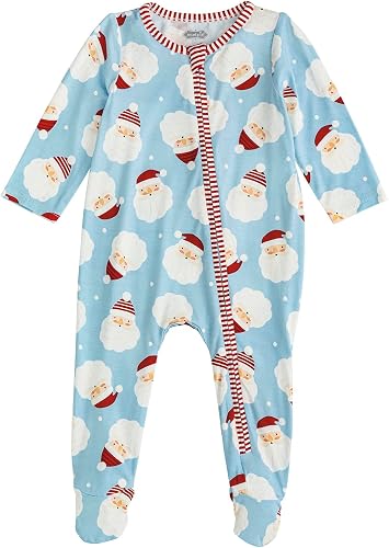 Mud Pie Kids Christmas Boy Santa Glow Sleeper