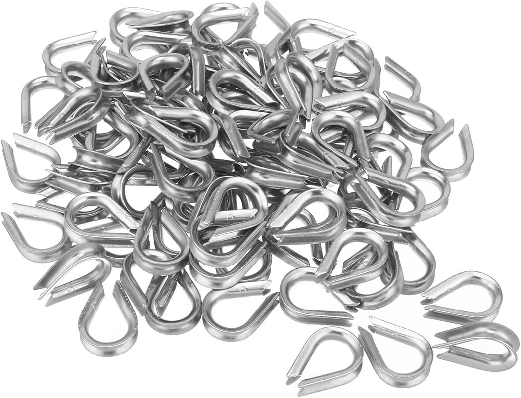 Amazon.com: uxcell 304 Stainless Steel Chain Thimble for 1/8-inch 3mm ...
