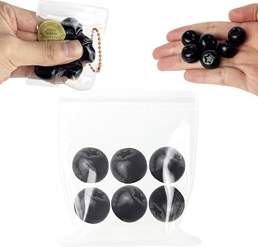 ZTATU Mini Fruit Taba Squishy Toys for Kids - Blueberry Fufu Squishy Stress Balls for Adults & Kids - Stress Relief Toy Sensory Squeeze Ball for Office, Classroom - Party Favors