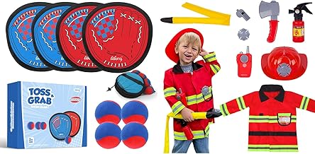 Liberry Toddler Toys for 3+ Years Old Boys Girls Christmas Birthday Gift, Baseball Glove & Ball Set and Fireman Costume for Kids