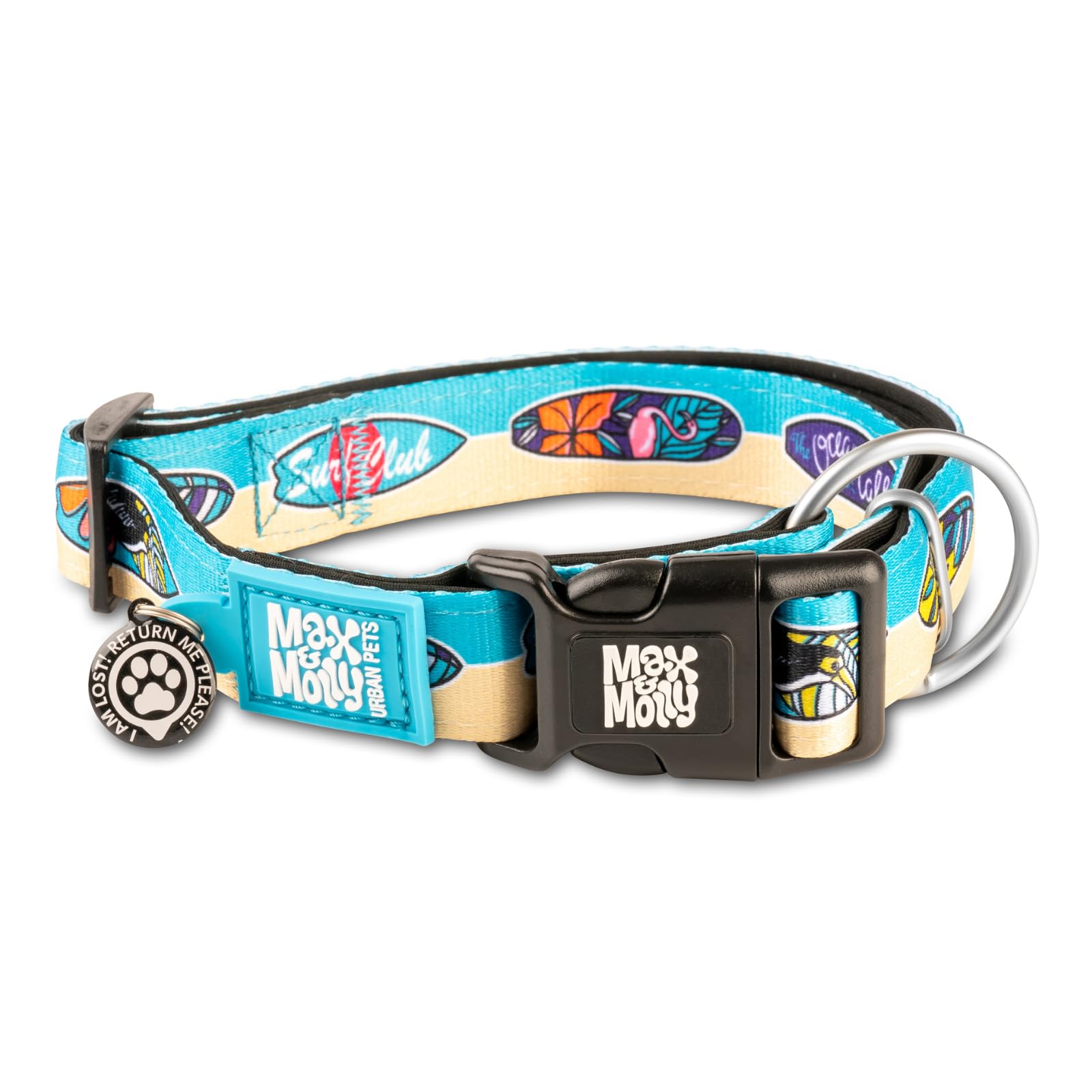 Max & Molly Gotcha! Smart ID Dog Collar - Aloha, S
