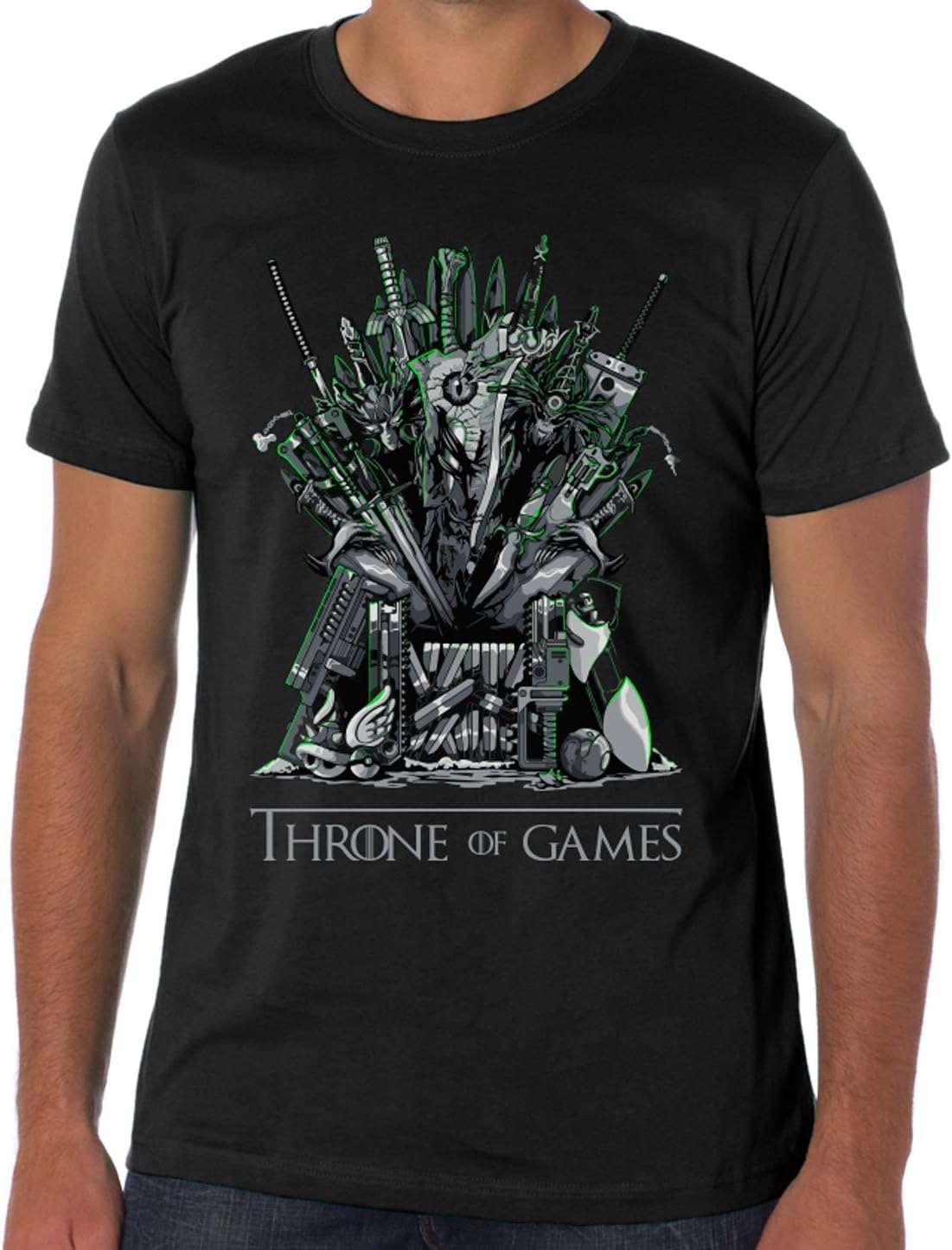 Throne of Games Gaming T-Shirt - Men's Geek Mashup Top