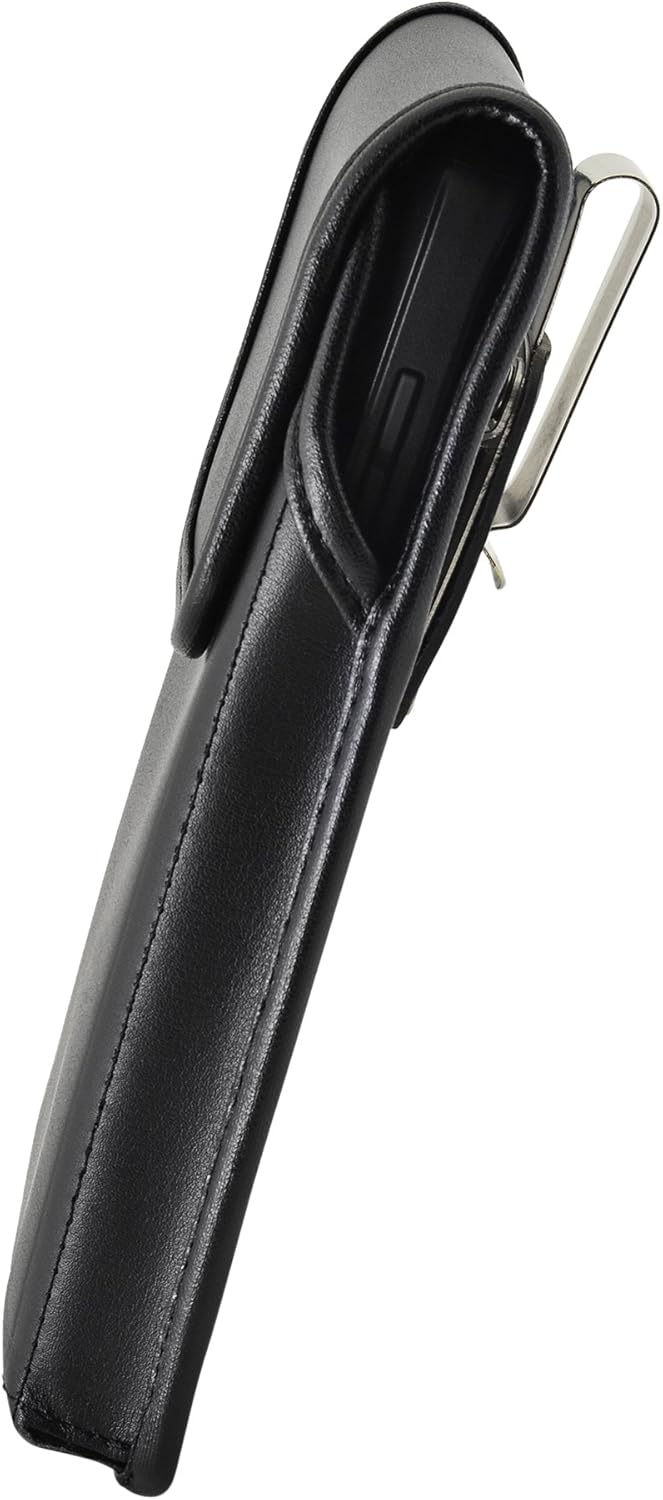 Turtleback Belt Case Designed for Google Pixel 3A (2019) Vertical Holster Black Leather Pouch with Heavy Duty Rotating Belt Clip,