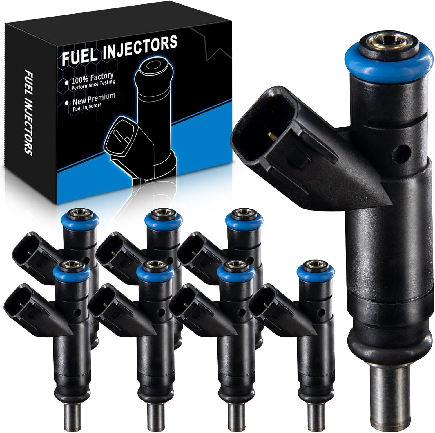 Fuel Injectors 04591851AA Fit for:-Dodge Charger 5.7L 2006 2007 2008 Dakota Durango 4.7 for:-Dodge for:-RAM 1500 For:-Chrysler 300 Aspen For:-Jeep Commander Grand Cherokee 5.7L 8pcs