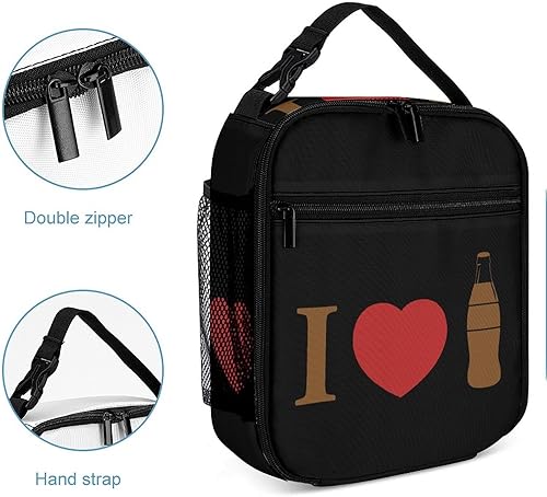 Miniatura 5 de I Love Coke - Lonchera térmica reutilizable, bolsa portátil para hombres y mujeres