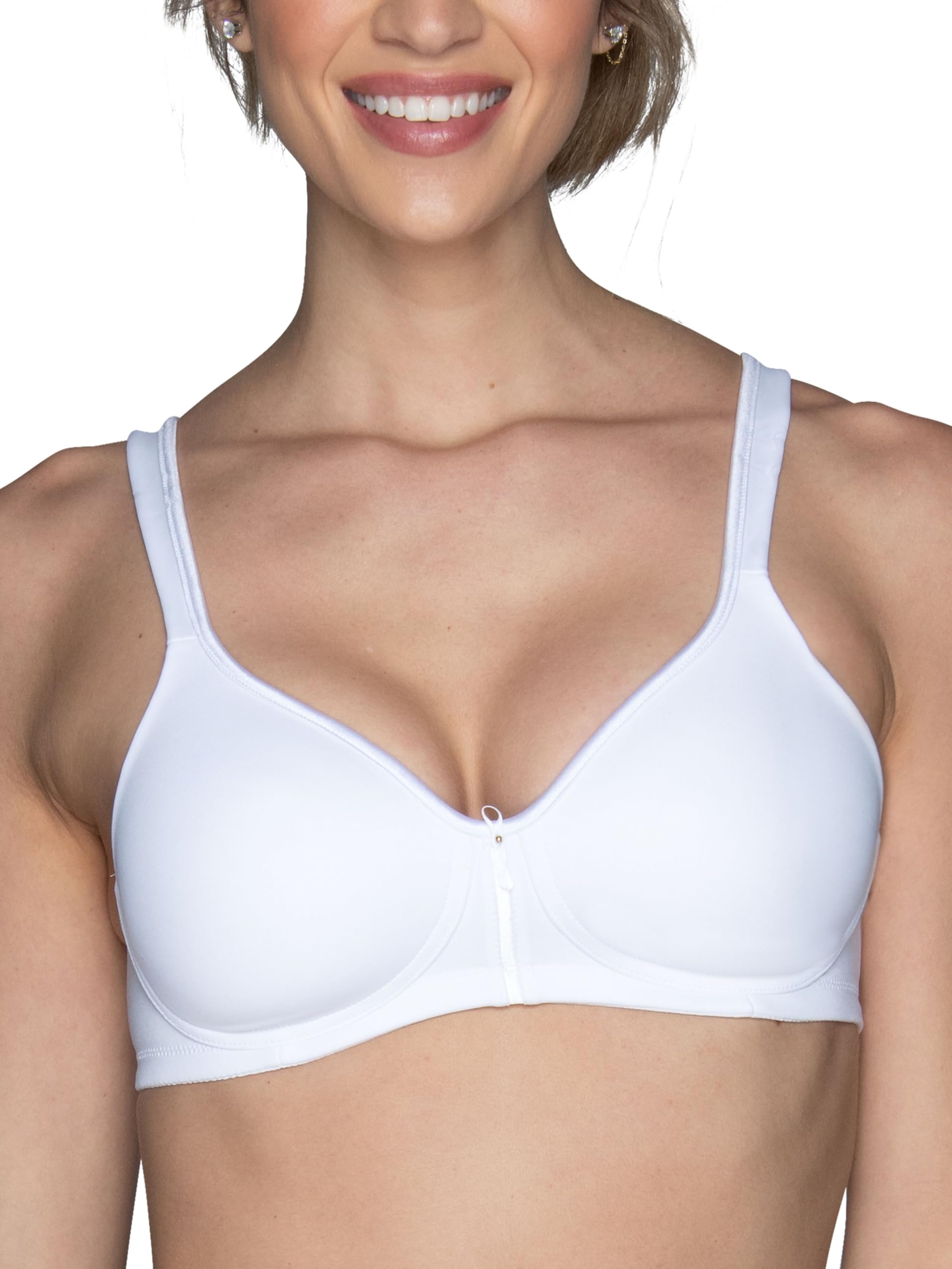 Vanity Fair Women's Body Caress Full Coverage Underwire Bra 75335, Midnight Black, 38C