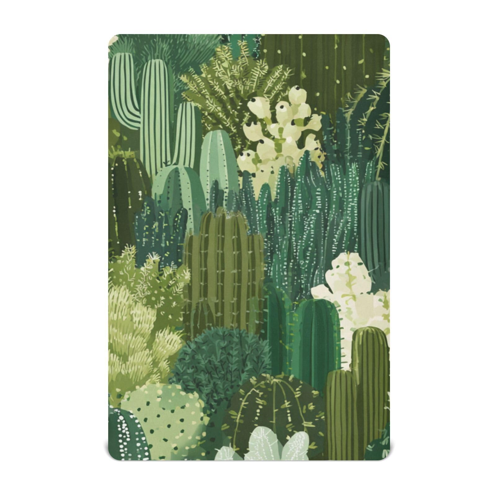 Crib Sheet Breathable Soft Crib Mattress Sheet for Baby Toddler Boys Girls Fitted Crib Sheet Fit Standard Crib Mattress 39 x 27 Inch Green Cacti Plants