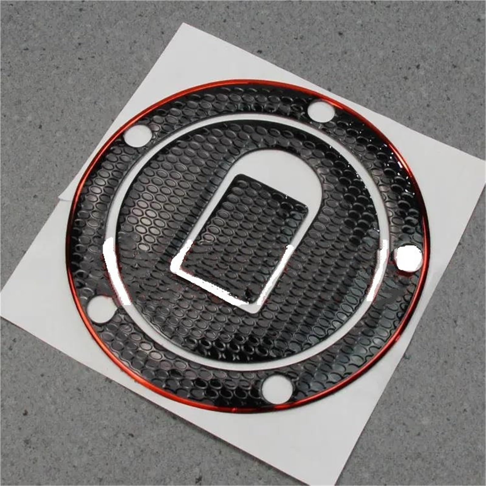 Dtsgcx Rosso Motorcycle Fuel Gas Oil Cap Pad Decals Sticker For Ninja For Zx-6R 636 9R 10R For Zx636 For Z750 For Z1000 1999-2006(Rosso)
