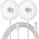 25W Magnetic Wireless Charger: Qi2.2 Qi2 Fast Charging Pad for iPhone 17 16 15 14 13 12 Pro Max, Samsung Galaxy S26 S25, Google Pixel 10, AirPods-Slim Portable for Travel Bedside Office-White 2 Pack