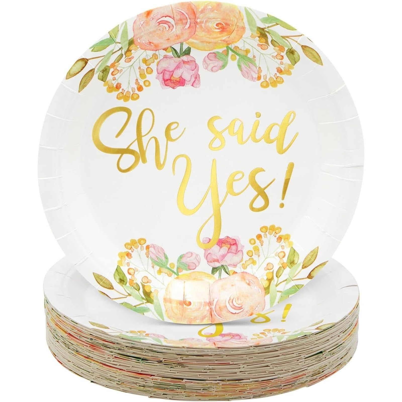 Assiettes en papier de fête de mariée pour simplifier votre table