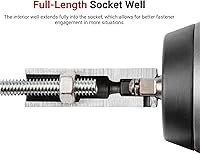 Vista 3 de TEKTON SID23121 Dado de impacto profundo de 6 puntos de 53/64 pulgada (21 mm) impulsor de 1/2 pulgada